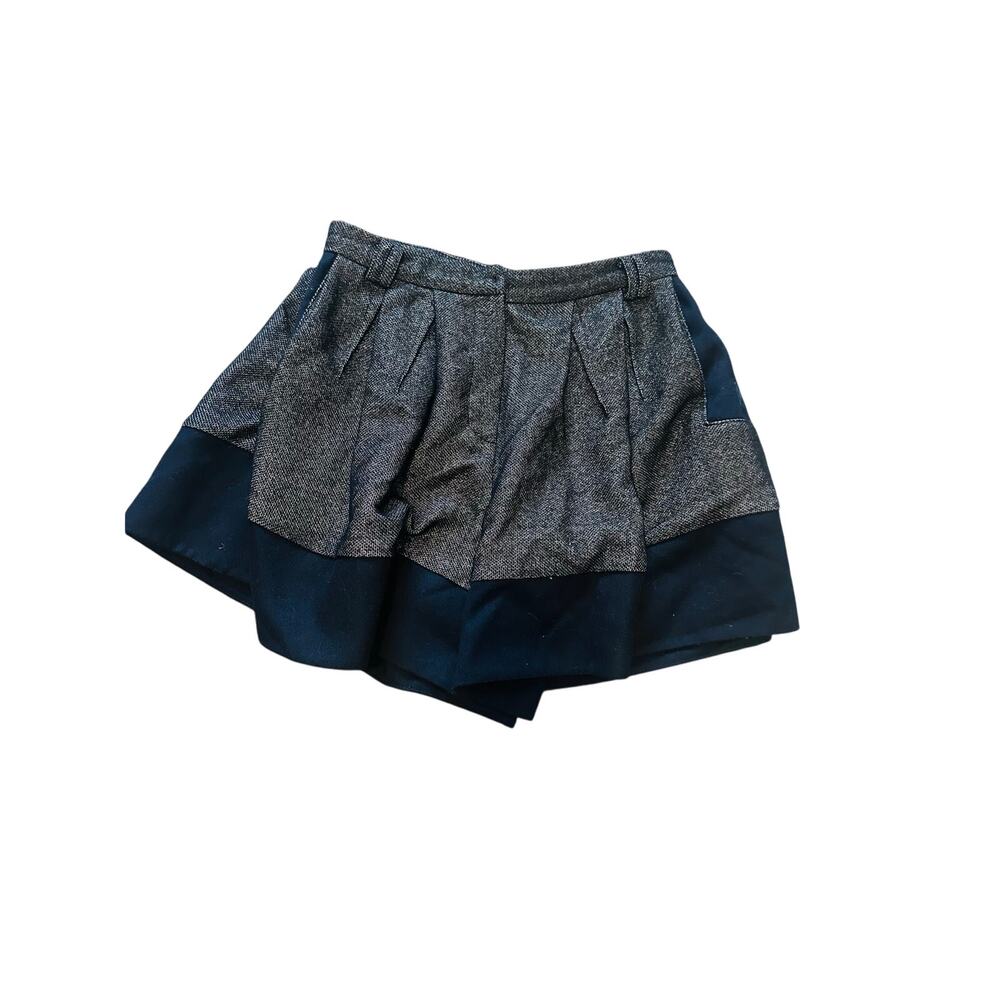 Jill Stuart Gray Black Skort Shorts Size Small